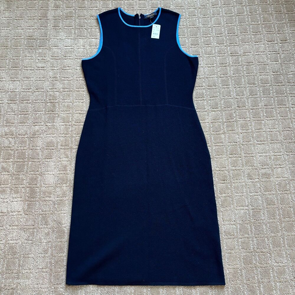 Brooks Brothers Navy Blue Dress with Light Blue Trim